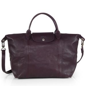 Longchamp Leather Le Pliage Cure Handbag